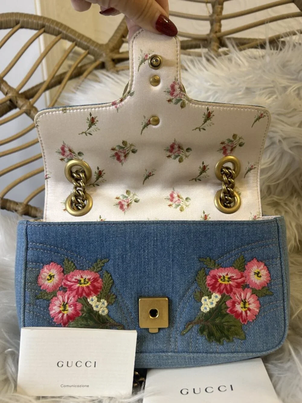 Special Edition: Gucci Embroidered Denim GG Marmont Mini